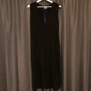 Reformation black midi dress